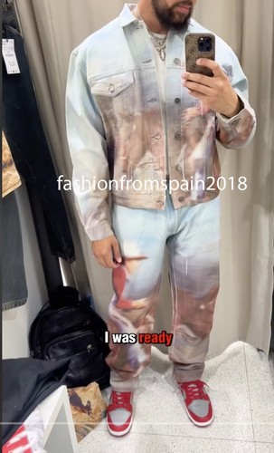 ZARA NEW MAN COWBOY DENIM JACKET X TWOJEYS  LIMITED  BLUE S-XL  6688/419 sale!!! - Picture 2 of 3