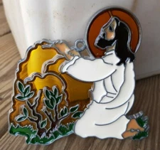 Vintage Suncatcher Jesus God Window Decoration Ornament Religious