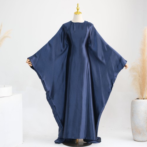 Batwing Sleeve Kaftan Women Muslim Long Dress Hijab Abaya Dubai Robe Party Gown - Picture 40 of 68