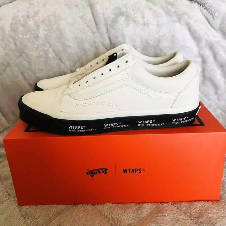 New WTAPS VANS OG OLD SKOOL LX WHITE Sneakers 201BWVND-FWM01SWH US11.5  29.5cm