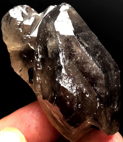 51g 1PC Kullu Valley Natural Smoky Lemurian Quartz Lemuria Crystal Point K51 - Picture 7 of 7