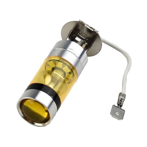 2x H3 100W High Power LED 4300K Yellow Fog Driving DRL Light Bulbs DC 12V-24V - Picture 10 of 11