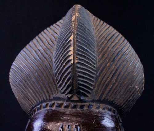 Art Africain - Ancien Masque Passeport de Famille Baoulé Baule Akan - 30 Cms - Photo 9 sur 14