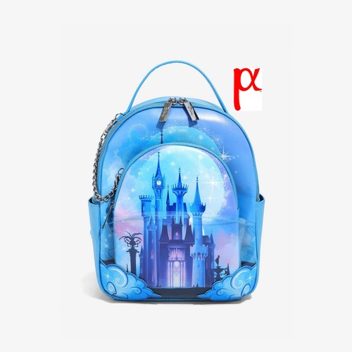 Danielle Nicole Disney Cinderella Castle Night Time Portrait Backpack Clutch Bag - Bild 2 von 6