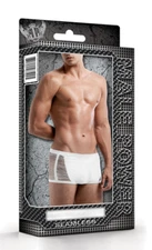 Male Power Sms003 Open Blind Short, White, One Size