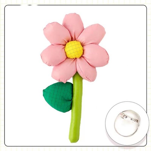 Cute Fabric Flower Brooch Boutonniere Women Ladies Wedding Party Pin Badge Gifts - Picture 6 of 26