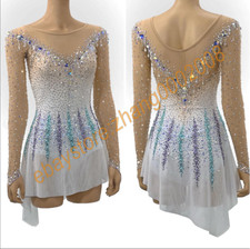 Ice skating dress/Stylish Figure Skating Dress/Dance Twirling Tap Costume