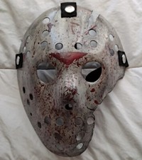 Jason voorhees Friday the 13th Part 7 BLOODY Style mask custom hand painted
