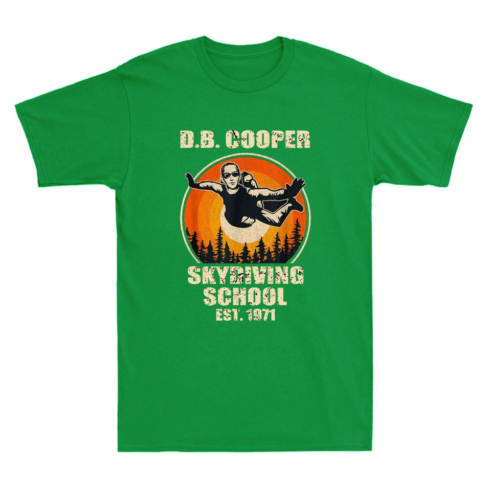 DB Cooper Skydiving School T-Shirt Vintage Men's Tee