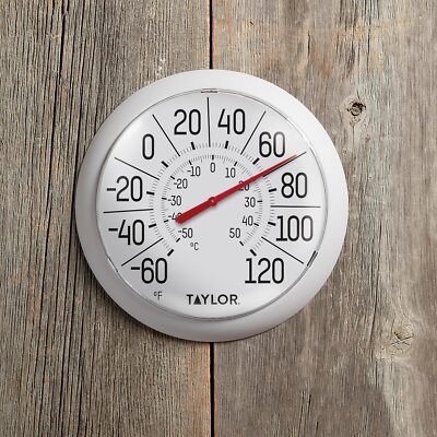 Indoor Outdoor Thermometer Bold Analog Display Weather Resistant Waterproof New
