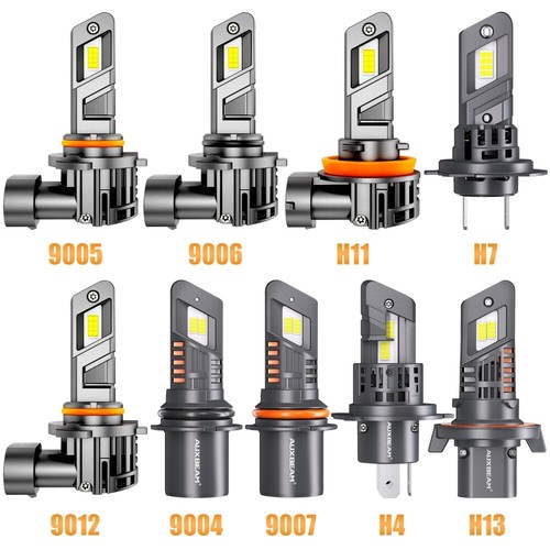 AUXBEAM 9004 9005 9006 9007 9012 H4 H7 H11 H13 LED Faros Bombillas 70W 25000LM - Imagen 16 de 24