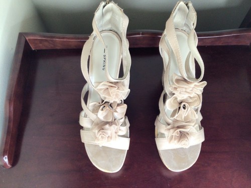 Call It Spring Women Size 10M Shoes Sandals Beige Gladiator Wedge Heel Round Toe - Picture 1 of 15