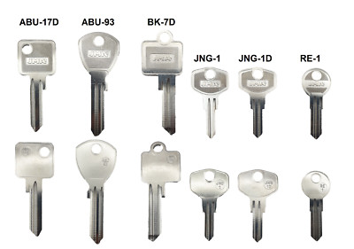 JMA Schlüsselrohling ABUS Junginger RENZ BKS ABU-17D ABU-93, BK-7D, JNG-1/D RE-1