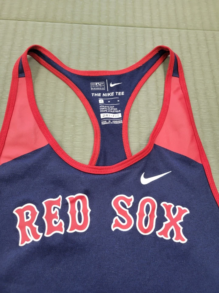 Nike Boston Red Socks Women's Drifit Racer back Tank Top Size M Blue Red MLB USA - Image 4 of 4