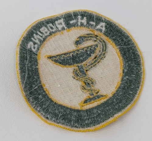 Vintage Paar AH Robins bestickte Patch-Applikation - Bild 4 von 5