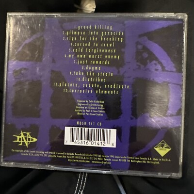 Napalm Death - Diatribes CD 1995 Earache – MOSH 141 CD [Original