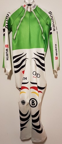 Bogner DSV Rennanzug Abfahrt Gr. XL Downhill Skirennanzug Grün 13/14 K. Brandner
