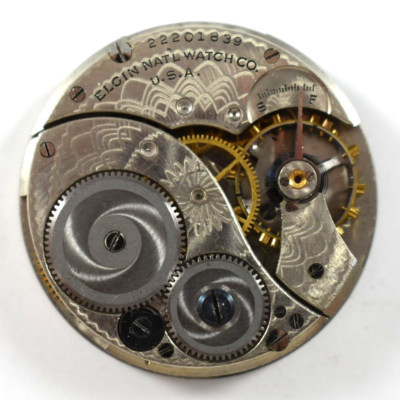 Vintage Elgin Grade 303 12s 7J OF Pocket Watch Movement lot.fa