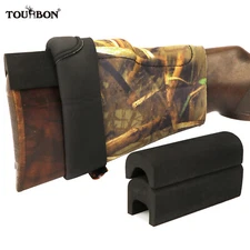 TOURBON Camo Neoprene Buttstock Shotgun Rifle Holder Cover 3 EVA Cheek Rest Pads