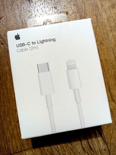APPLE Cable de Charge USB-C Lightning 1m/2m A2249 MFi iPhone/iPad/MacBook NEUF - Photo 8 sur 8