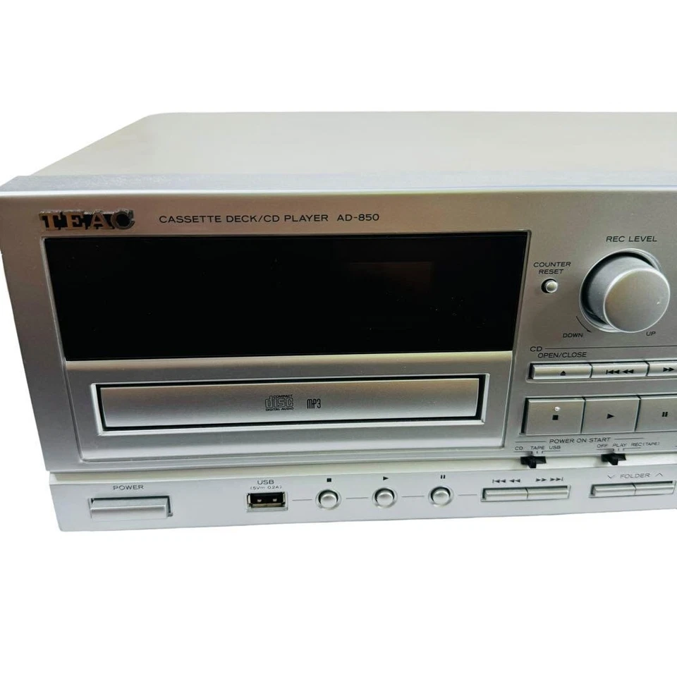 TEAC AD-850-SE Cassette Deck Reproductor de CD Memoria USB Grabación y Reproducción 100W Foto 2 de 4