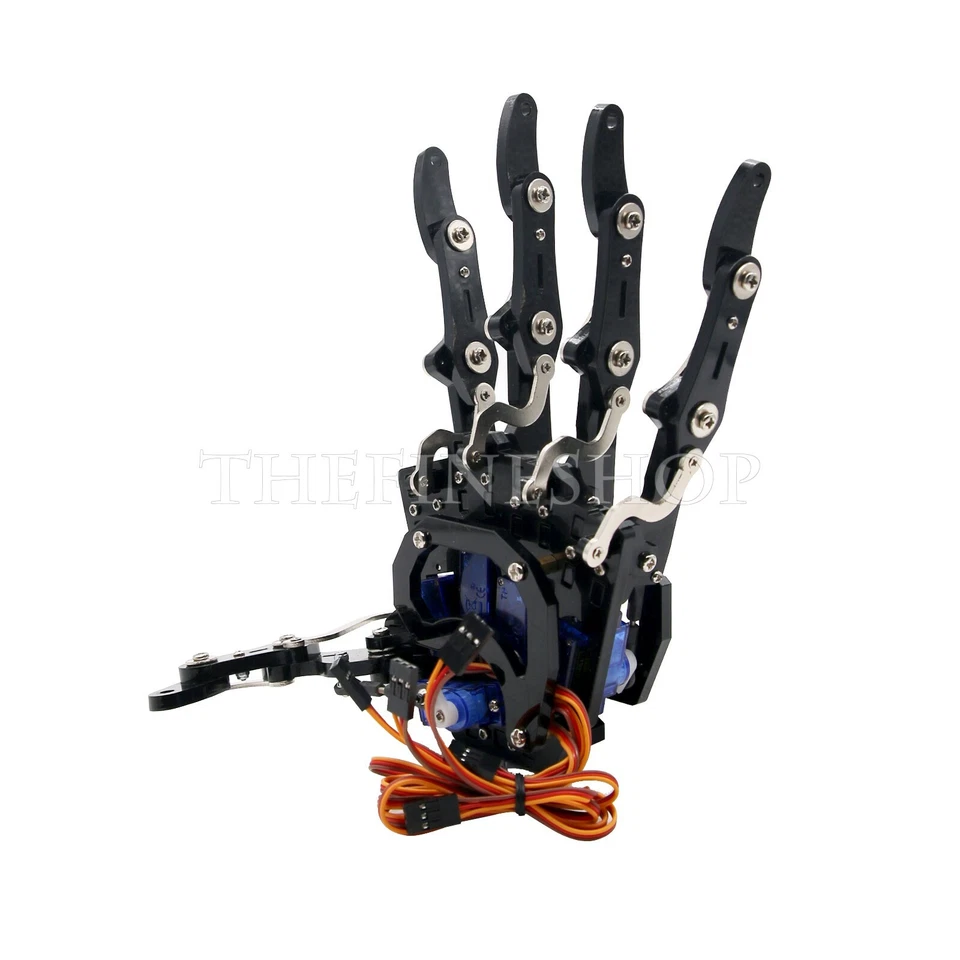 Mechanical Claw Clamper Gripper Arm Left Hand Five Fingers With Servos For Robot - Image 3 of 4