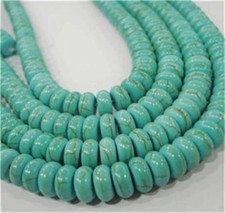 Cuentas De Jade Azul Facetadas 4x6mm - Rondelle, Taladro Central, Ideales Para Bisutería Y Manualidades