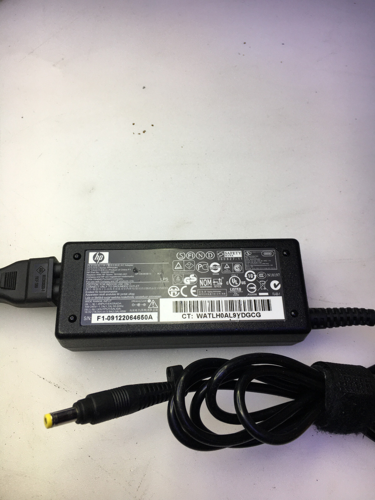 HP Original Laptop PC Charger 65W PPP009H 141 eBay