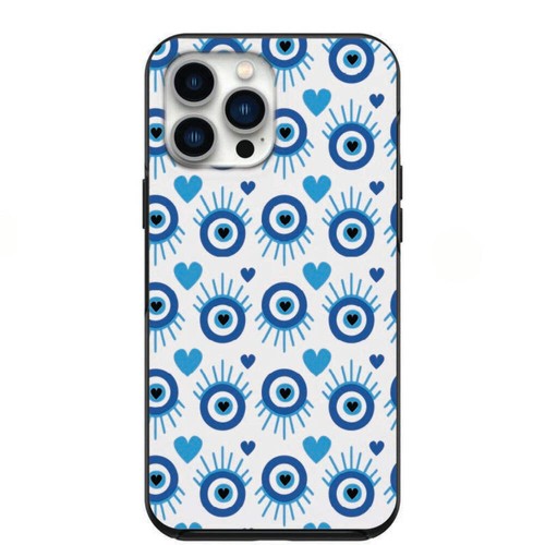 Cute Evil Eye Hearts Phone Case for iPhone 7 8 X XS XR SE 11 12 13 14 Pro Max Mi - Picture 40 of 56