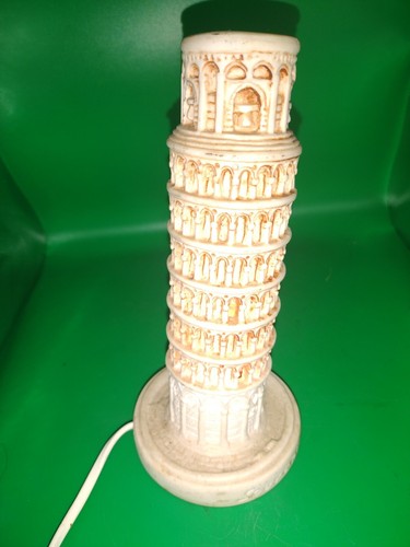 Lamp Tower Of Pisa, Italy Electric Cord Appr. 8" - Picture 5 of 6