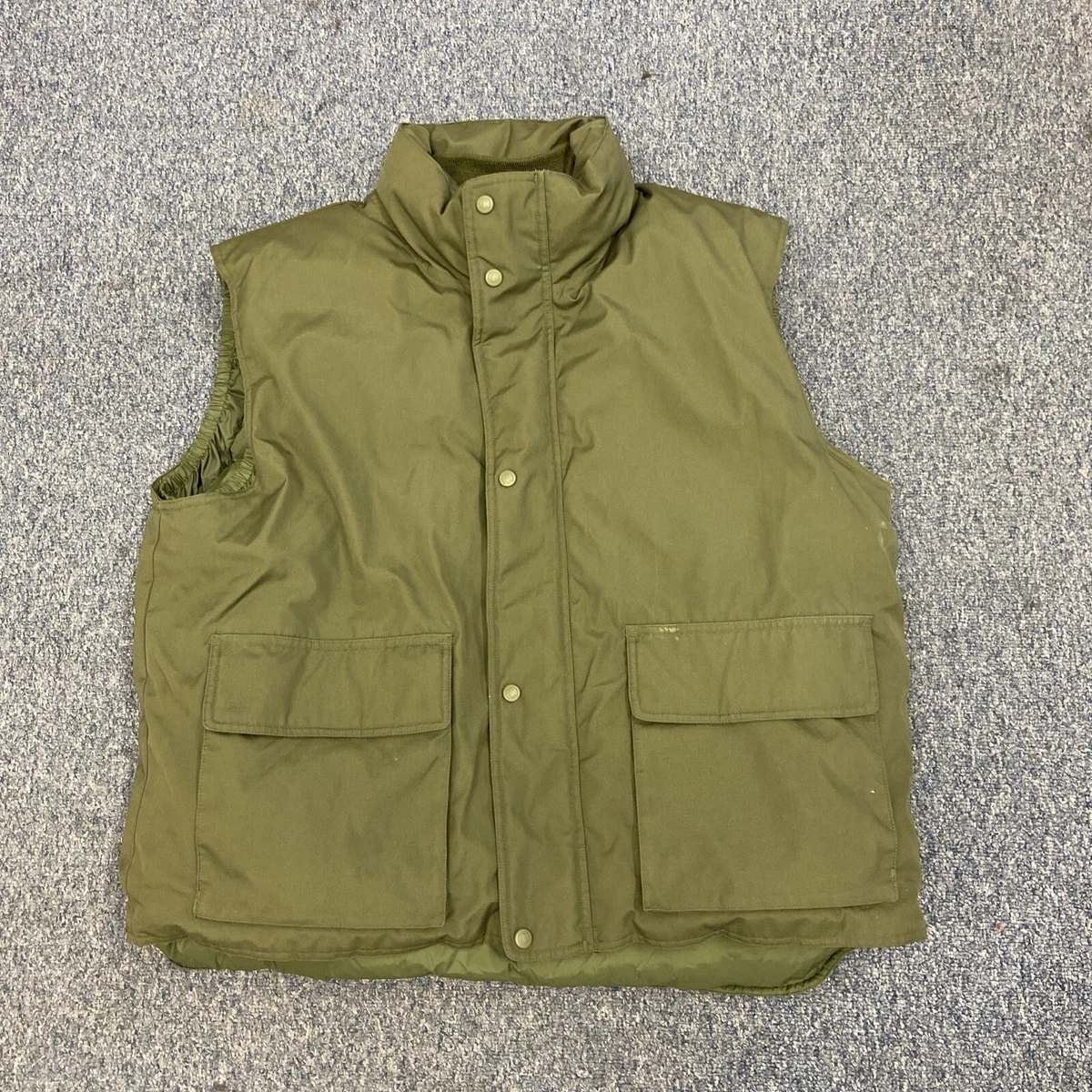 Cabelas Premier Northern Goose Down Vest Mens X Large Green Hunt Hike Puffer  | eBay