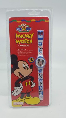 Vintage Mickey Mouse Sport Watch For Kids by Innovative Time Disney Lenticular