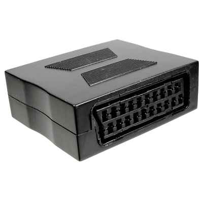 Scart Verbinder Video Audio Scartbuchse zu Scartkupplung schwarz 1 Stck 