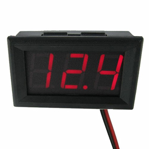 LED Digital Spannung Volt Meter Anzeige Voltmeter DC 12V~24V für Motorrad Auto - Bild 13 von 15