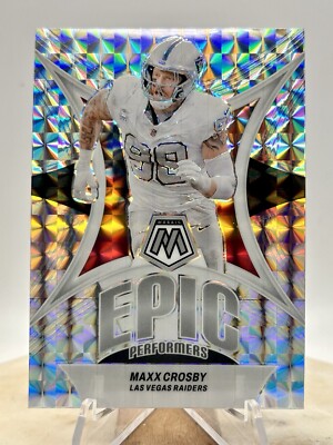 2024 Panini Mosaic Maxx Crosby EPIC PERFORMERS SILVER PRIZM #EP-MC