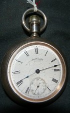 Waltham 15J PS Bartlett pocket watch coin silver case
