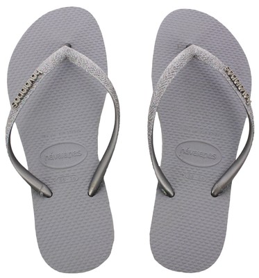 glitter havaianas silver