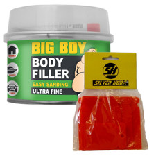 Big Boy Ultra Fine Body Filler Easy Sand Car Boat Metal & 4 Plastic Spreaders
