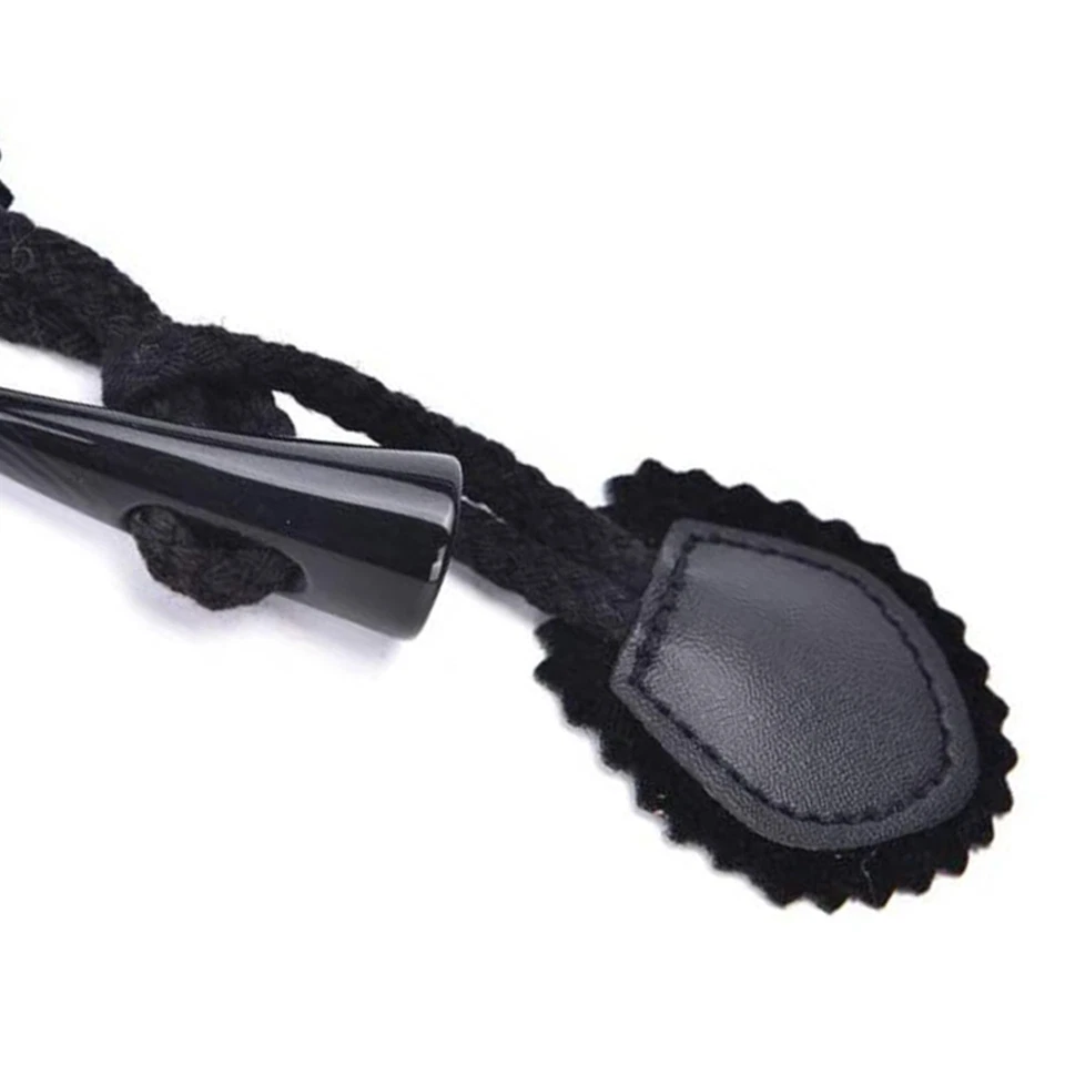 4Pairs Leather Horn Toggle Closure Buttons Coat for Duffle Sewing - Image 3 of 3