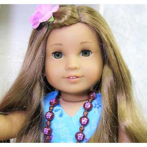 VTG American Girl KANANI DOLL MEET OUTFIT Necklace Barrette Shoes Book Box 18" - Picture 2 of 10