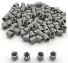 Lego 100 New Light Bluish Gray Technic Liftarms Thick 1 x 1 Stud