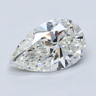 Pear Cut 2.75 Carat IGI CERTIFIED LAB GROWN CVD Diamond F Color VS1 Clarity