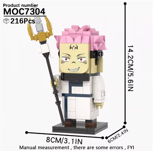(NO BOX) MOOXI JUJU KAISEN ANIME MOC BRICKHEADED/BUILDING BLOCKS FIGURE - BEE - Picture 18 of 19