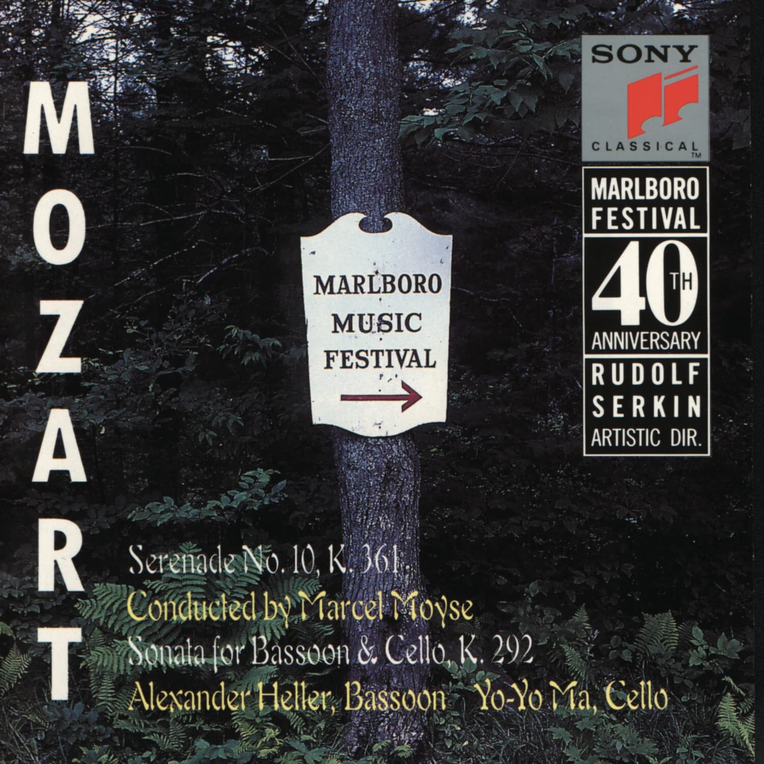 Mozart Marlboro Music Festival 40th Anniversary Serenade No 10 CD