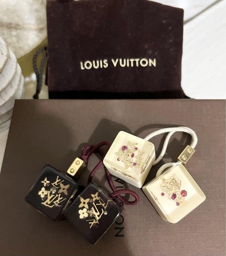 Louis Vuitton Hair Ties Brown Beige Set of 2 - 第 1/2 張圖片