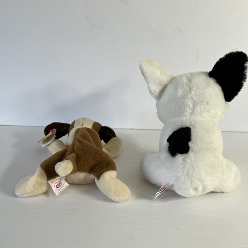 Ty Beanie Babies VTG Bernie w. Tag Oct 3 1996 and 2018 Marcel The French Bulldog - Picture 6 of 13