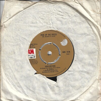 HUDSON FORD    PICK UP THE PIECES / THIS IS NOT THE WAY    7'' SINGLE