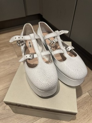 Miu Miu Platform T Bar Sandals