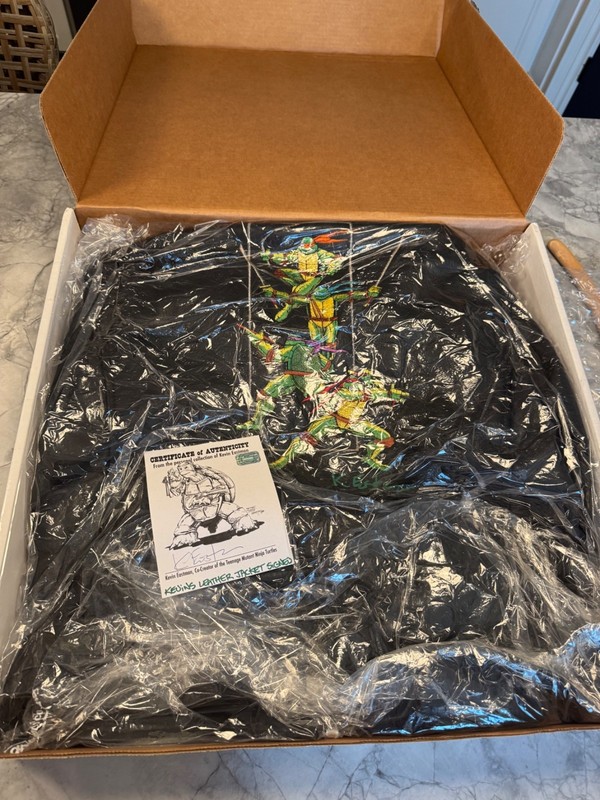 ONE-OF-A-KIND: Kevin Eastman PERSONAL TMNT Movie Crew Jacket SIGNED AUTHENTIC