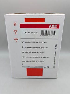 NEW ABB 1SDA104881R1 MOTOR OPERATOR FOR XT5 BREAKERS DC AUTO RESET KXT5MOE48-60